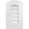 Ekena Millwork Arch Top Surface Mount PVC Gable Vent: Non-Functional, w/ 3-1/2"W x 1"P Standard Frame, 12"W x 18"H GVPAR12X1801SN - alternate 1